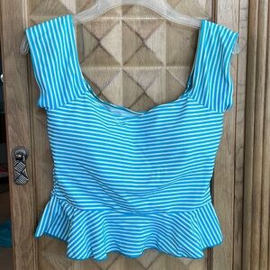 Janela Bay Peplum Swim Top